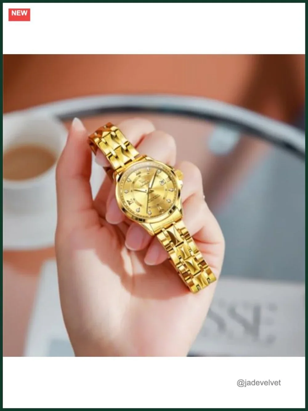 Luxury Stainless Steel Women's Wrist Watch Analog Quartz Date Waterproof